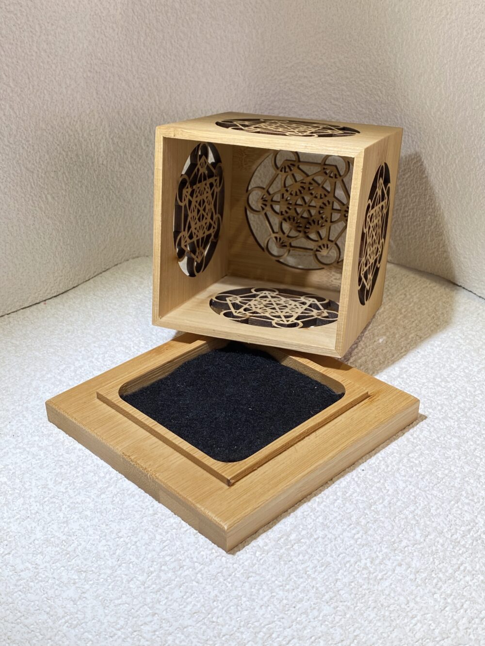 木質花窗薰香爐｜深山楠竹手工製